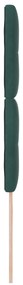 Cabeceira vidaXL Botão Estofada Verde Escuro 80 cm Veludo