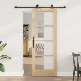 Porta Deslizante vidaXL com Conjunto de Ferragens 'ORKDAL'73.5x198.5 cm