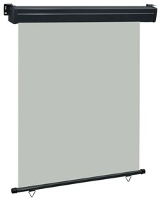 vidaXL Toldo lateral para varanda 145x250 cm cinzento