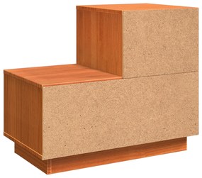 Armário de Cabeceira 2 pcs Castanho-mel 60 x 34 x 51 cm