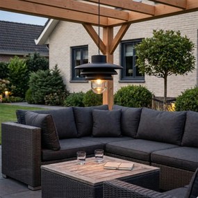 Candeeiro de pendente de exterior design preto IP44 - Morty