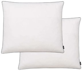 vidaXL Almofadas 2 pcs enchimento de penugem/penas 70x60 cm branco