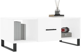Mesa de centro 102x50x40 cm madeira processada branco