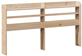 Estrutura de cama com cabeceira 120x200 cm pinho maciço