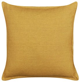 Conjunto de 2 almofadas decorativas amarelas 45 x 45 cm SAGINA Beliani