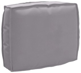 vidaXL Almofada de palete para encosto Cinzeto 50 x 40 x 12 cm