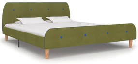 280935 vidaXL Estrutura de cama 180x200 cm tecido verde