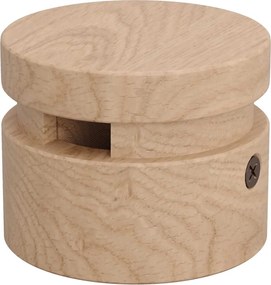 Wooden wall fairlead for string light cable and Filé system. Made in Italy