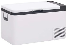Mala térmica com pega 25 L PP e PE preto e branco