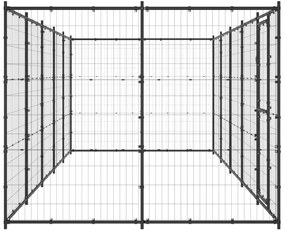 Canil de exterior 12,1 m² aço