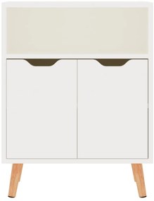 Aparador 60x30x72 cm derivados de madeira branco brilhante