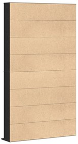 Armário para CDs vidaXL em Carvalho Preto 101x23x177,5 cm em Madeira d
