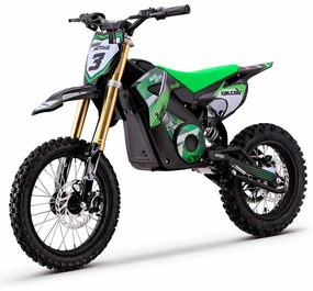 Moto elétrica de cross para crianças Motors Falcon 1600W Verde