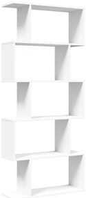 Estante divisória 5 níveis 70x24x161cm derivados madeira branco