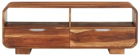 Móvel de TV 110x30x40 cm madeira de acácia maciça