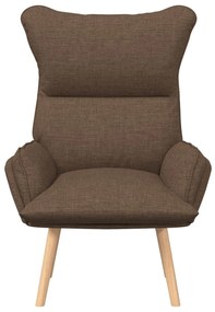 Poltrona Relaxante vidaXL em Tecido Castanho