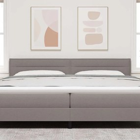 Cabeceira vidaXL Design Linhas Taupe 200 cm Tecido