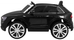 Carro elétrico para Crianças 12V Audi Q8 LIFT Rodas de EVA, Assento de couro Preto