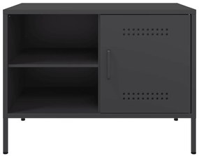 Móveis de TV 2 pcs 68x39x50,5 cm aço preto