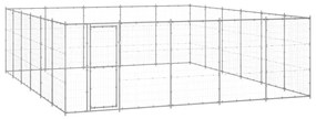 vidaXL Canil de exterior 36,3 m² aço galvanizado