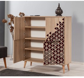 Armário Multiusos Multilux – Carvalho Sonoma – 95x111x36 cm