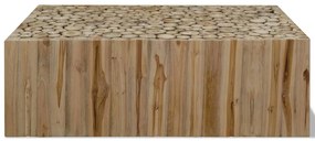 Mesa de centro em madeira de teca genuína 90x50x30 cm