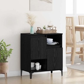vidaXL Buffet Carvalho preto 60 x 35 x 70 cm Madeira processada