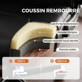 Cadeira de escritório ergonómica, com braços rebatíveis, altura ajustável, função de balanço, preta