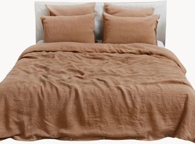 Conjunto de roupa de cama em linho Camel, conjunto de 2