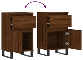 Aparadores 2 pcs 40x35x70cm derivados madeira carvalho castanho