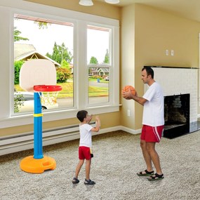 Cesto de basquetebol infantil Altura ajustável de 120 a 160 cm para Interior e Exterior