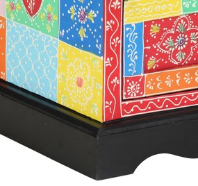 Criado-Mudo 2 pcs Multicolorido 40x35x45 cm Madeira de Engenharia
