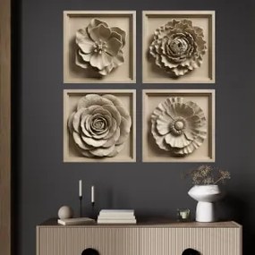 Autocolante Flores - Imagem em relevo