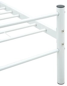 Estrutura de cama 200x200 cm metal branco