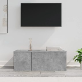 Móvel de TV 80x34x30 cm derivados de madeira cinzento cimento