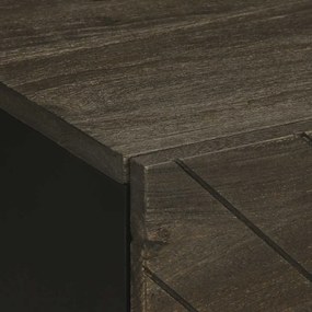 Mesa de cabeceira 40x33x46 cm madeira de mangueira maciça preto