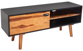 vidaXL Móvel TV madeira de acácia sólida 120x35x50 cm