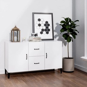812525 vidaXL Aparador 100x36x60 cm derivados de madeira branco brilhante