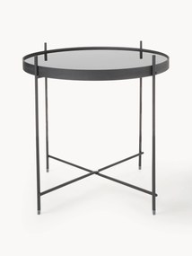 Mesa de apoio dobrável com tampo de vidro Cupid