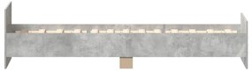 Estrutura de cama 90x190 cm derivados de madeira cinza cimento
