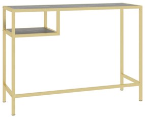 Mesa de computador mármore preto 100x36x74 cm vidro temperado