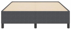 Estrutura de Cama vidaXL Cinza Escuro 140x190 cm Tecido Corduroy