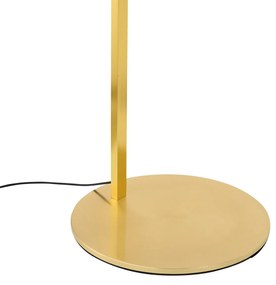 Candeeiro de Arco Moderno Latão Incl. LED com Dimmer de Toque - Arlow Moderno