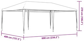 Tenda para festas 4x6 m 90 g/m² verde