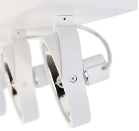 Projetores de design brancos ajustáveis 3 luzes - Go Moderno