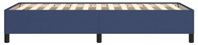 Estrutura de cama sem colchão 90x190 cm tecido azul