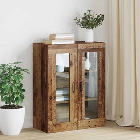vidaXL Armário de Parede Suspenso Castanho 69.5 x 34 x 90 cm