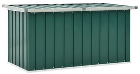Caixa de arrumação para jardim 129x67x65 cm verde