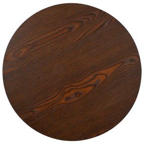 Mesa bistrô 50 cm MDF castanho-escuro