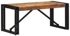 vidaXL Mesa de centro 80x40x35 cm madeira de mangueira áspera maciça